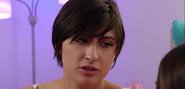 Lesbian teen fucks bffs ass with sex toy
